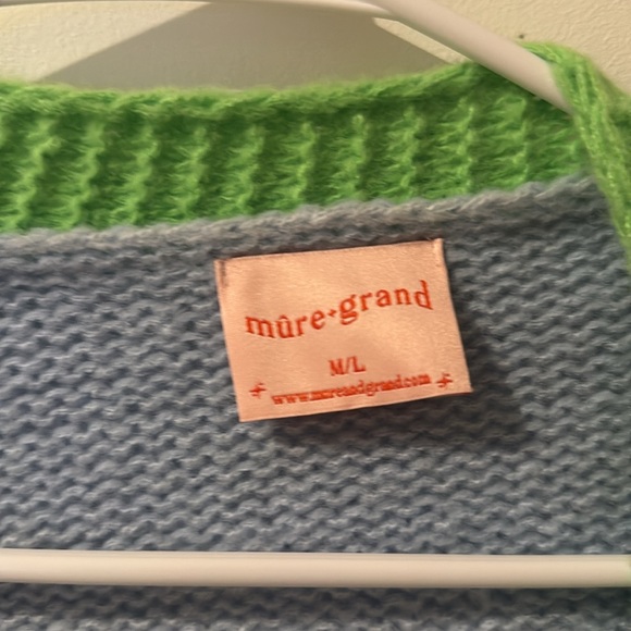 Pastel Blue Sheep Pattern Cardigan - Picture 2 of 3